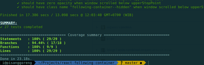 Hasil test menunjukkan tidak ada masalah terhadap fungsionalitas akibat pembaruan dependensi